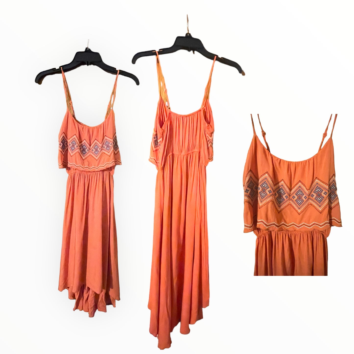 Spaghetti Strap High Low Dress
