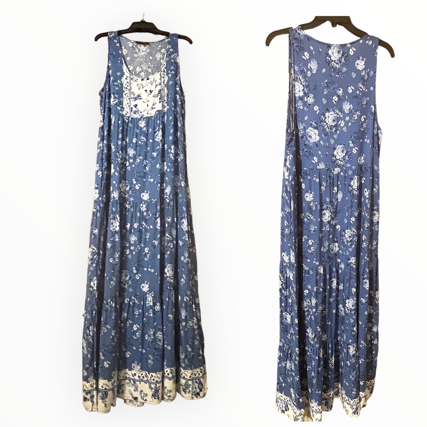 Sleeveless Blue Dress