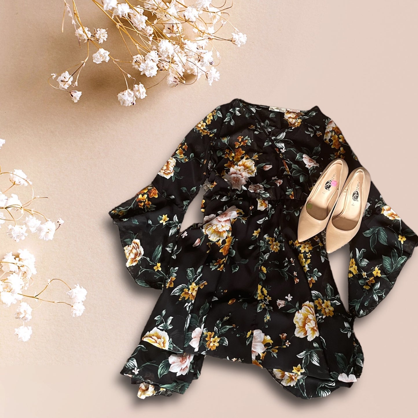 Black Floral Dress