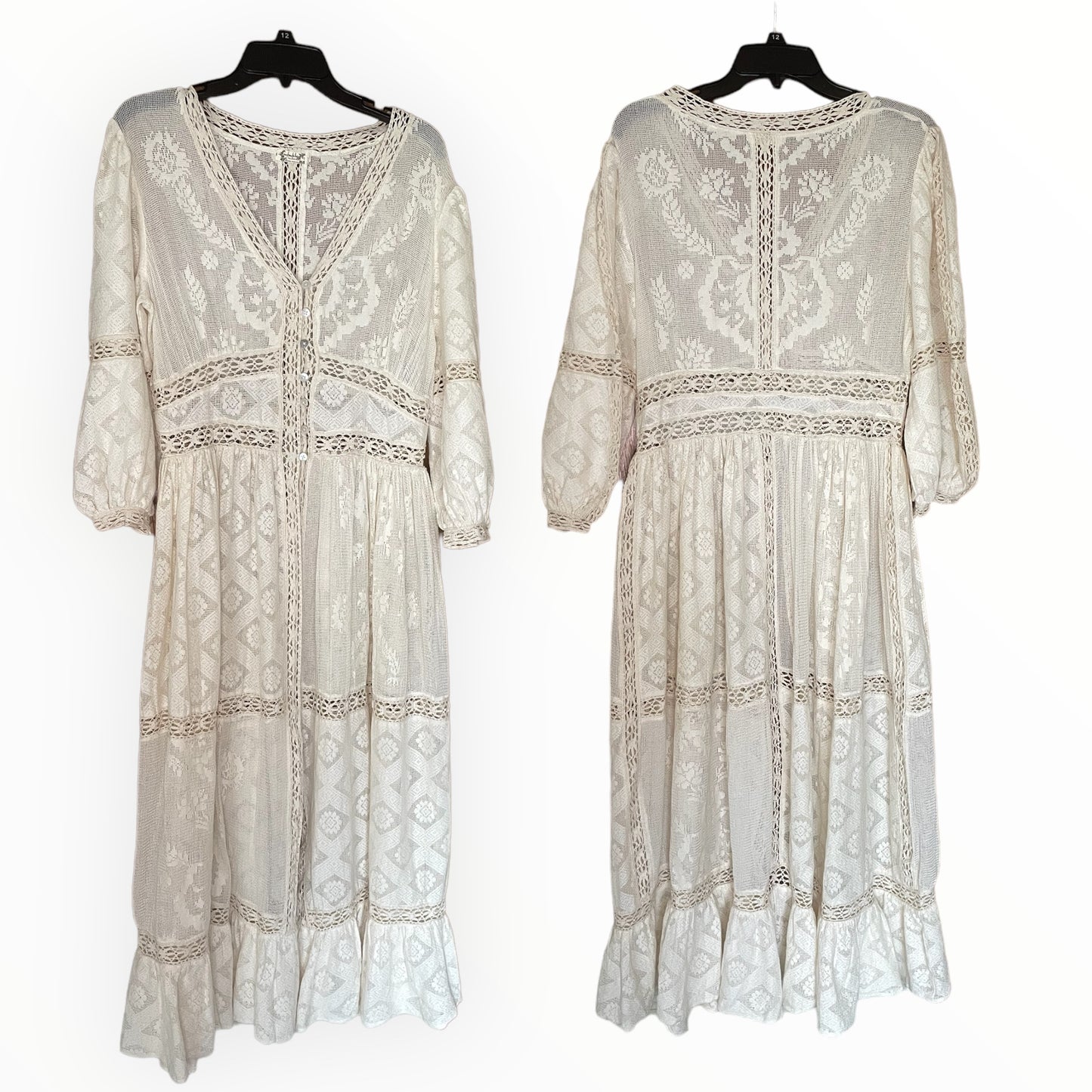 Bohemian Cream Dress/Cover-Up