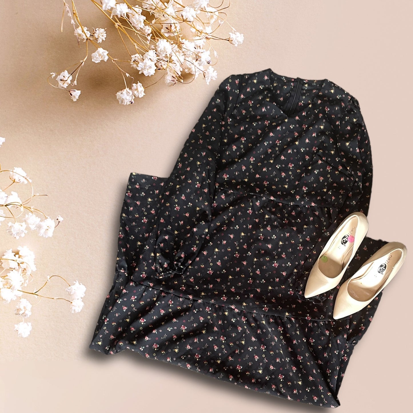 Long Sleeved Black Dress