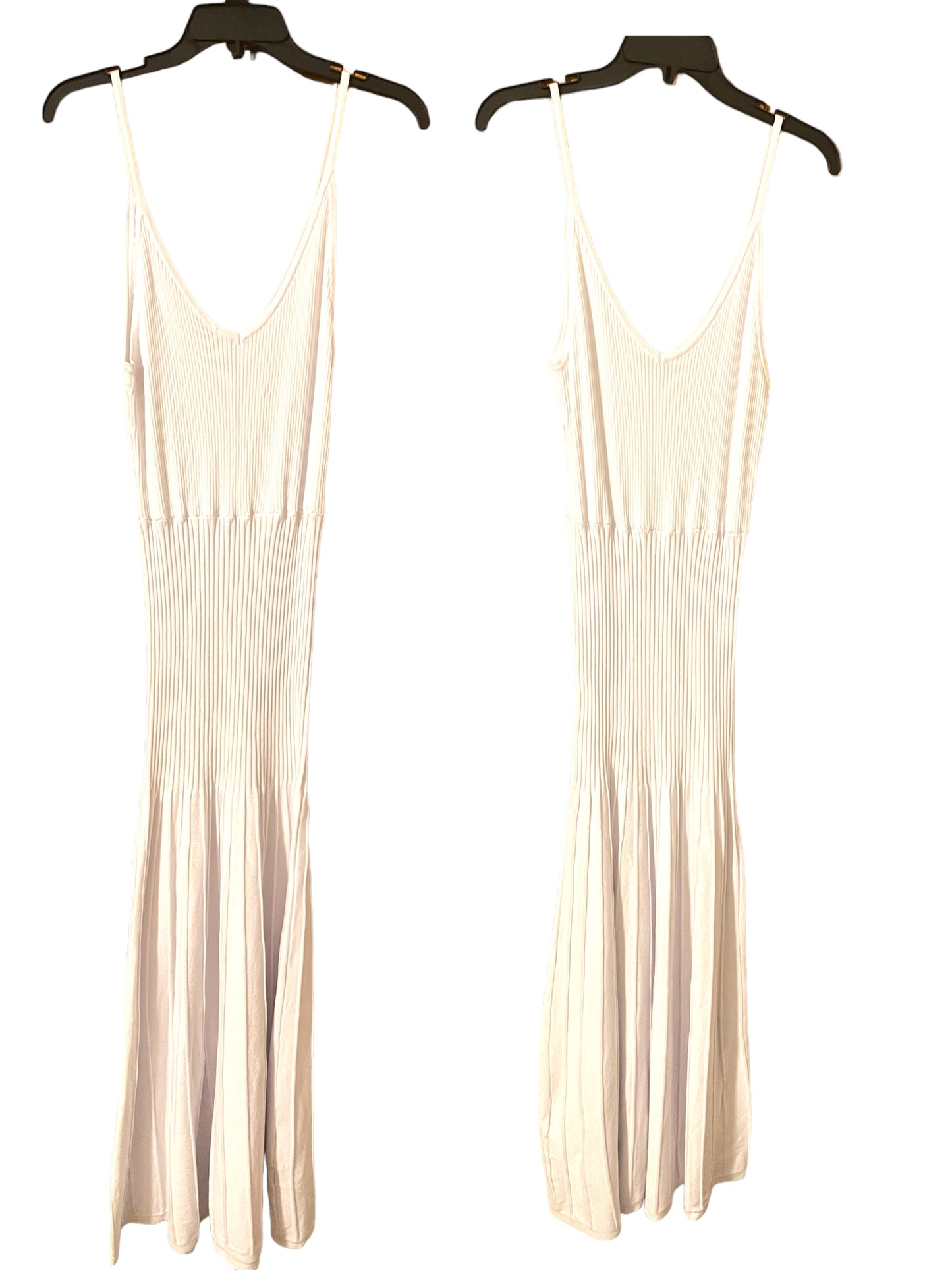 Elegant Ribbed Knit Sleeveless Dress