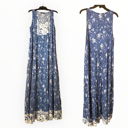 Sleeveless Blue Dress